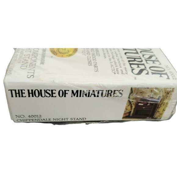 New Chippendale Night Stand Kit Doll Furniture House of Miniatures Sealed 40012 - Picture 4 of 5